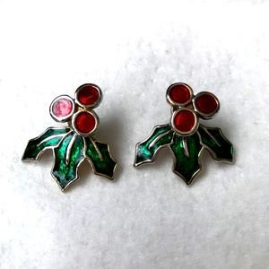 Christmas 🎄 Holly Earrings